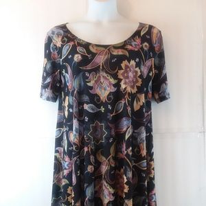 New LBISSE Paisley & Floral Pattern Dress XL